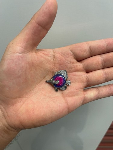 Vintage sterling silver enamel - sterling,