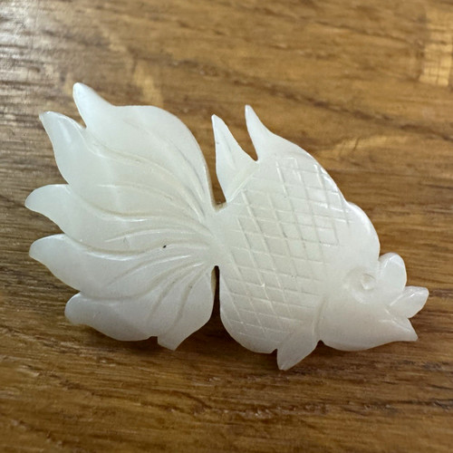 Carved white mother pearl - carved,
