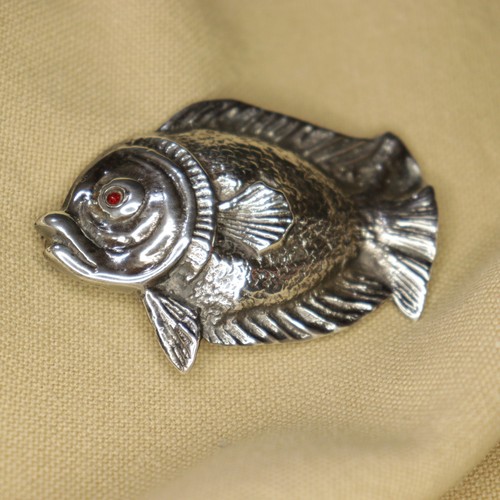 Vintage sterling silver fish - vintage,