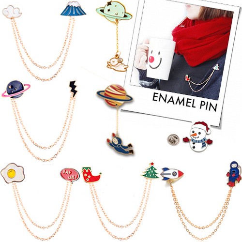 Enamel pins chain accessory - pins,