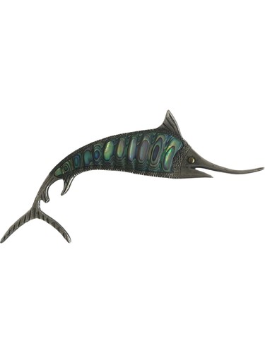 Vintage silver swordfish - vintage,