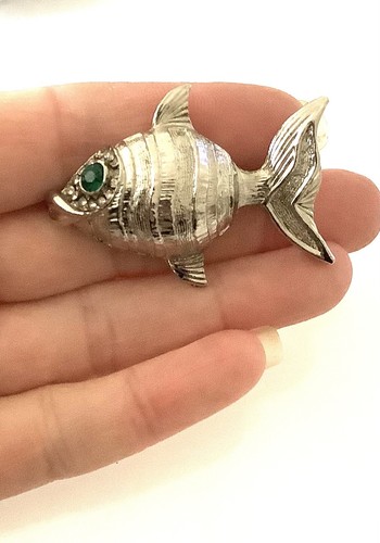 Vintage silver fish - vintage, 80’s