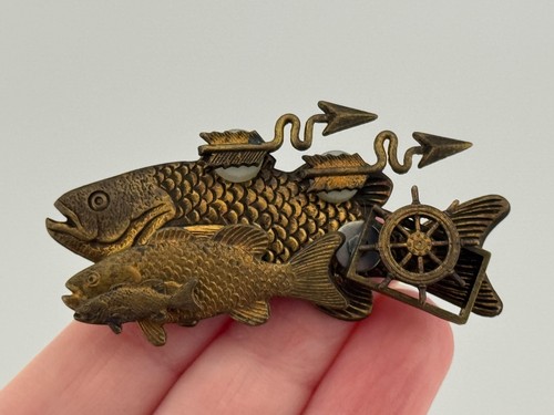Vintage modernist artisan - modernist, fish