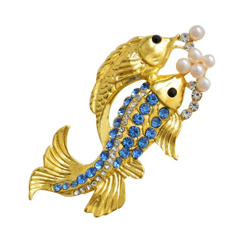 Golden crystal pearl fish - pearl,