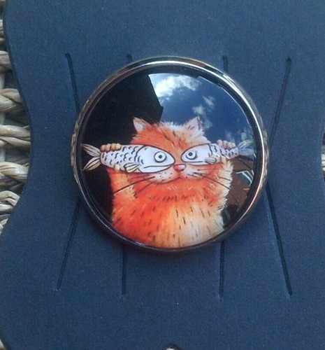 Cartoon cat with - with, eyes
