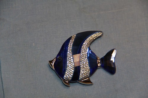 Swarovski tropical fish - fish, brooch