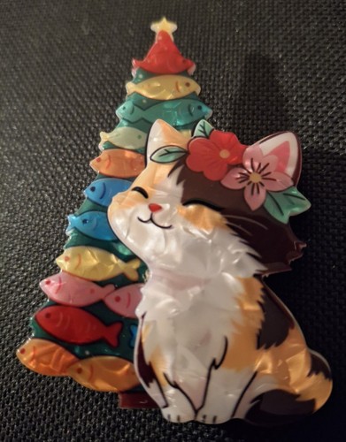 Cute kitty cat fish christmas - fish,