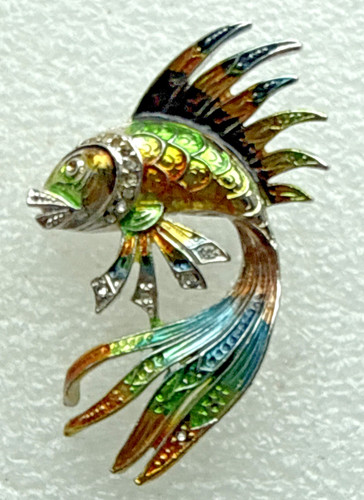 Stunning fish brooch - brooch, vintage