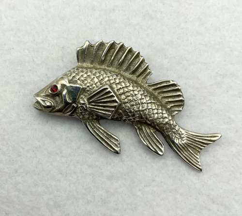 Vintage sterling silver - silver, fish