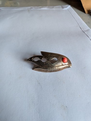 Vintage fish brooch - vintage,