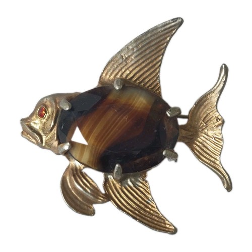 Vintage fish brooch jelly - fish,