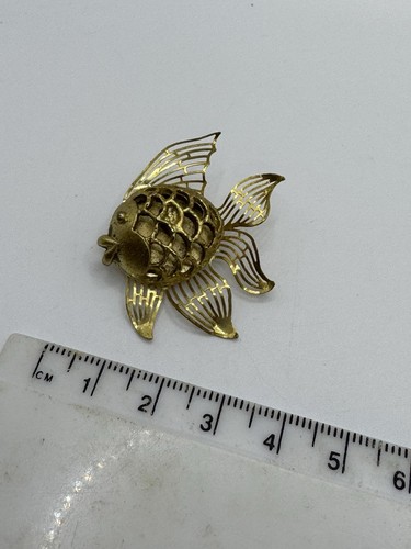 Vintage gold tone filigree - vintage,