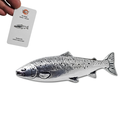 Atlantic salmon pin badge - pin,