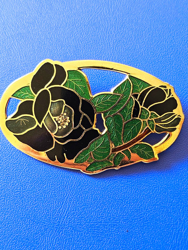 Vintage fish crown cloisonne - vintage,