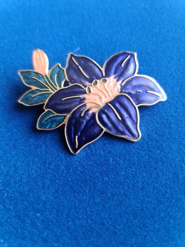 Antique fish and crown brooch - antique,
